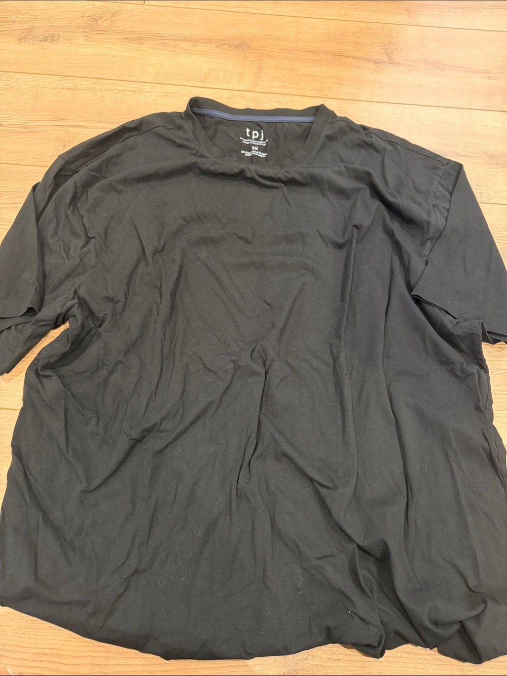 tpj Black Short Sleeve Crew Neck Tee